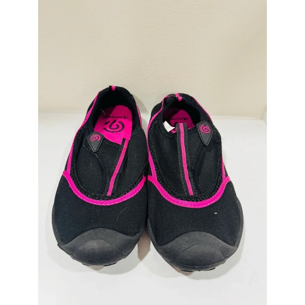 Champion Lucille Geo Flo 2 Womens 7-8 Black & Pink,Hook & Loop Water Shoes